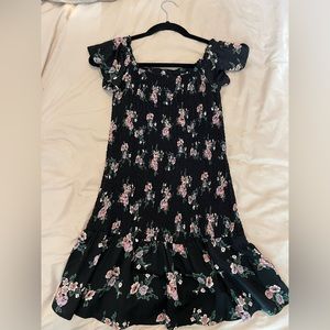 Ivy + Main Black Floral Dress